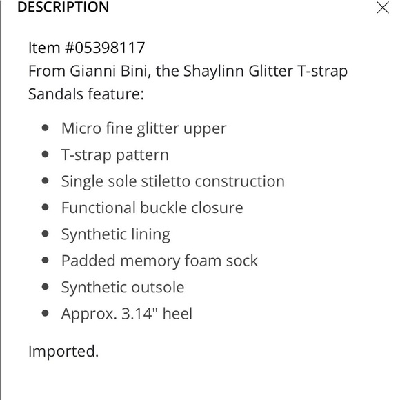 Gianna Bini Shaylinn Sandgold Strappy Glittery Heels Size 9.5 - Picture 13 of 13